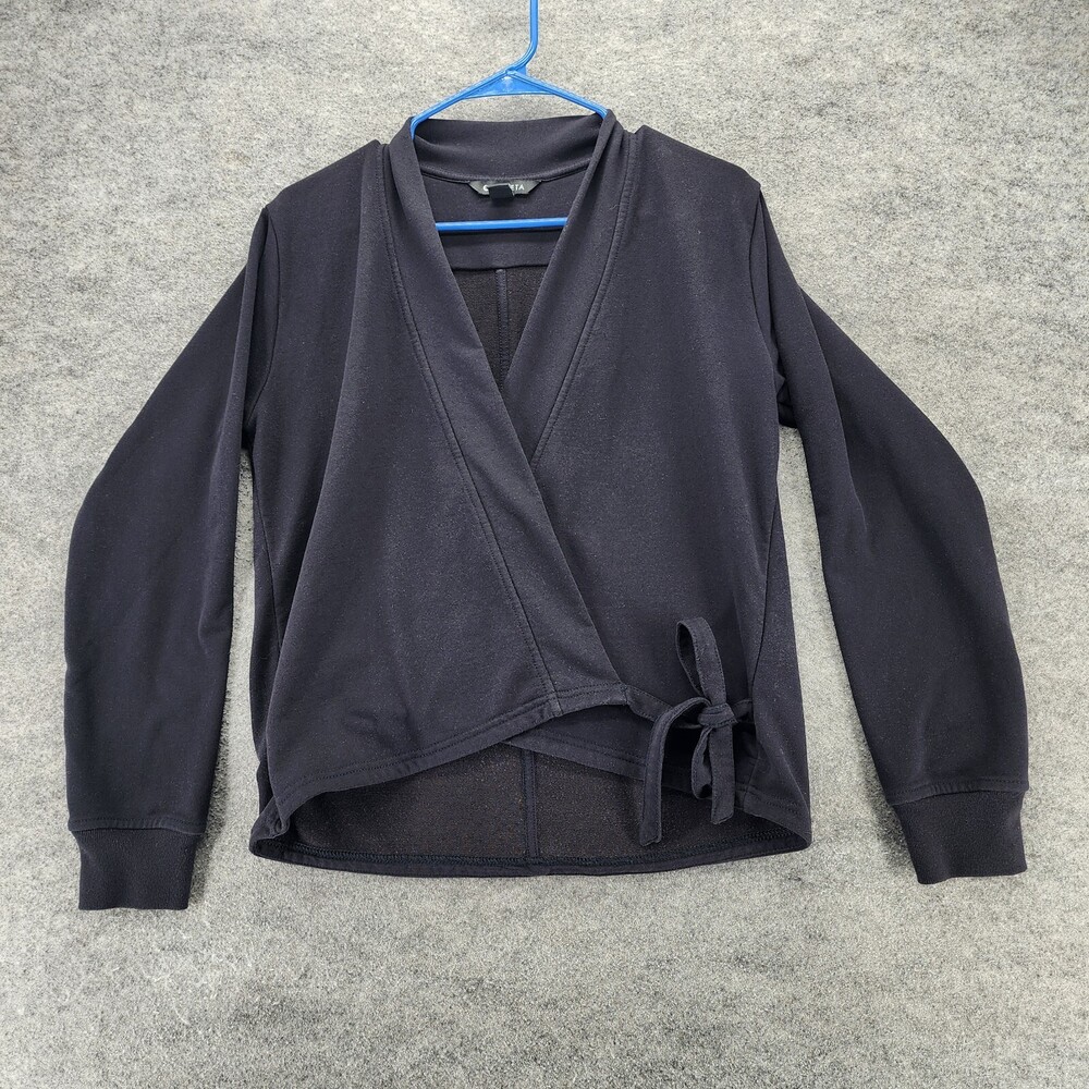 Athleta Cardigan Womens XXS Wrap Long Sleeve Black
